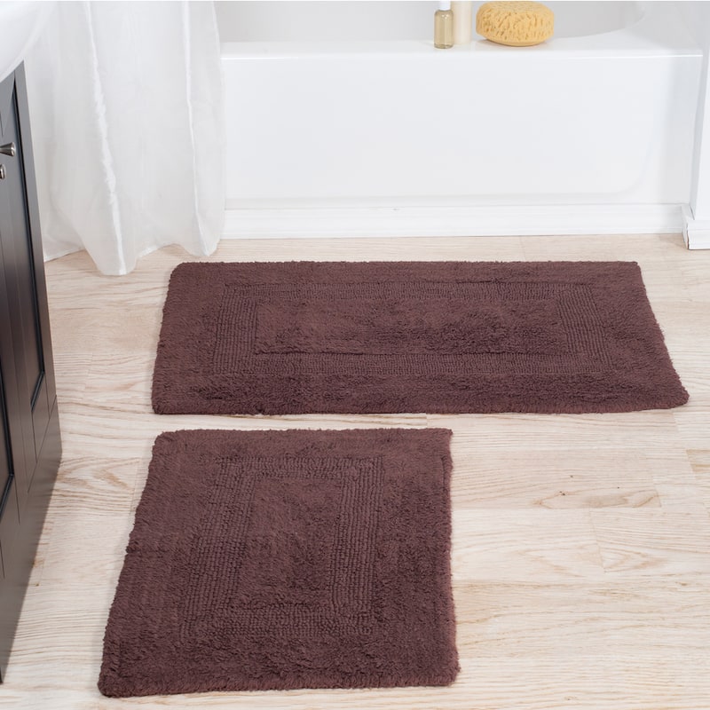 Windsor Home 100-percent Cotton 2-piece Reversible Rug Set