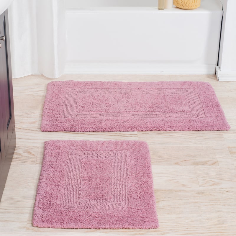 Windsor Home 100-percent Cotton 2-piece Reversible Rug Set