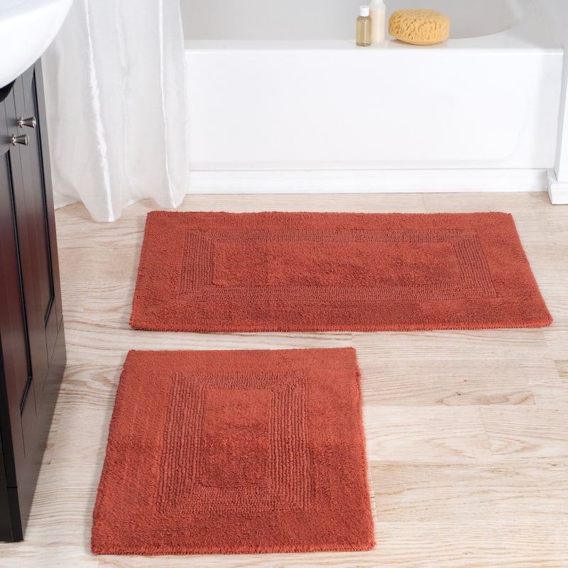 Windsor Home 100-percent Cotton 2-piece Reversible Rug Set