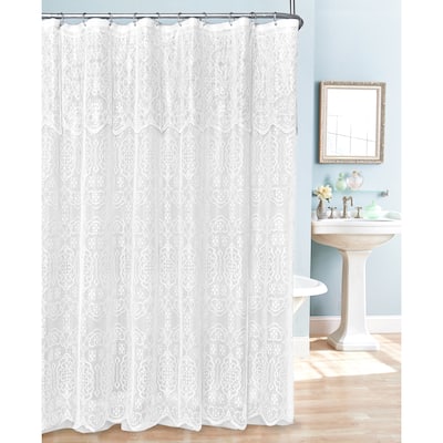 Gracewood Hollow Heyer Lace Shower Curtain