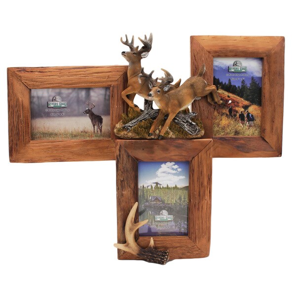 Rivers Edge Products Firwood Deer 3-photo Picture Frame