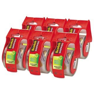 Scotch Sure Start Clear Packaging Tape (Pack of 6)