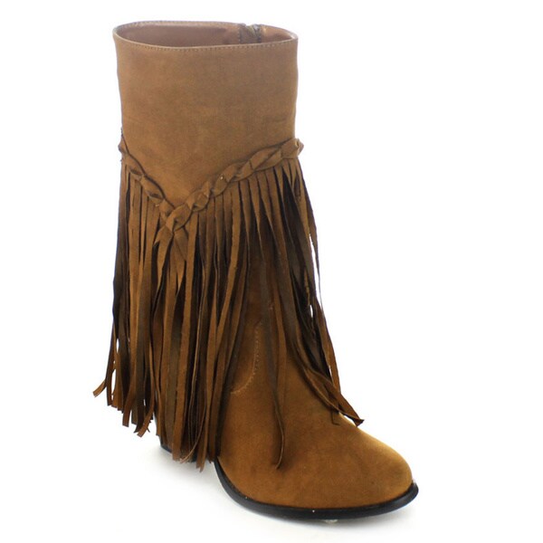 chunky stacked heel boots