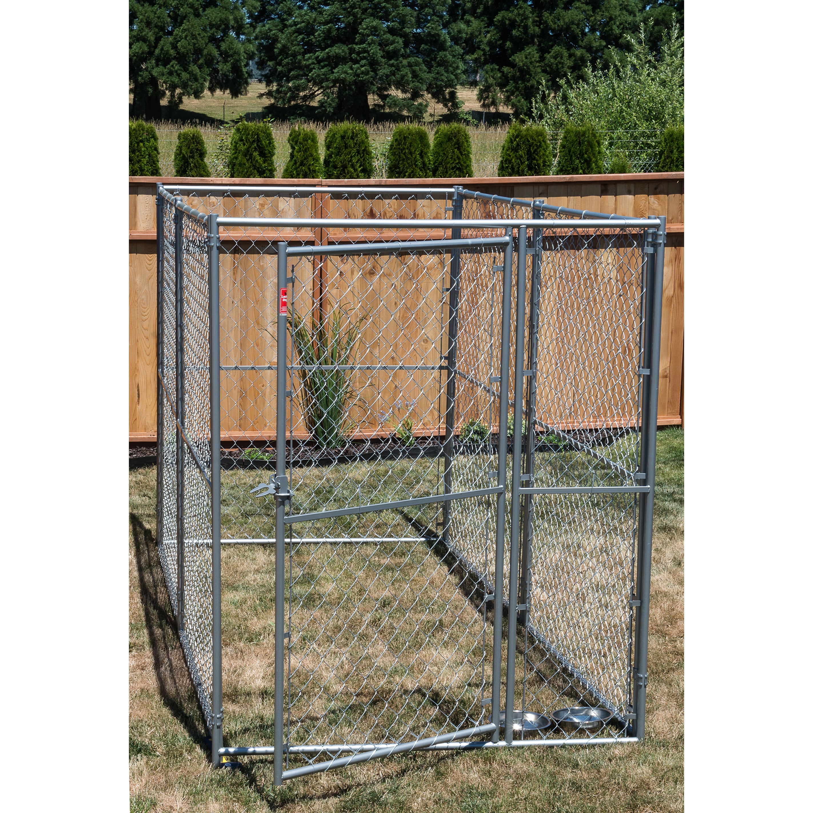 Lucky Dog Silvertone Modular Chain Link Kennel Kit - Bed Bath & Beyond -  10352460