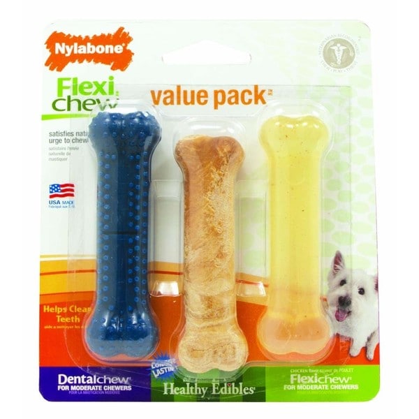 Nylabone Flexi Chew Regular Variety Pack   Shopping   The