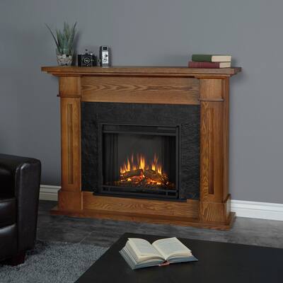 Buy Oak Finish Remote Control Fireplaces Online At Overstock