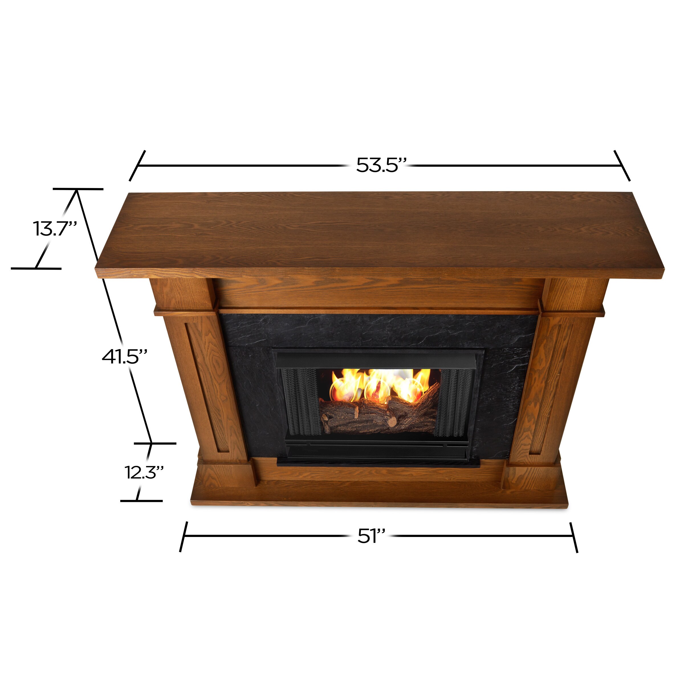 Kipling Gel Fuel Fireplace Burnished Oak by Real Flame - Bed Bath u0026 Beyond  - 10352580