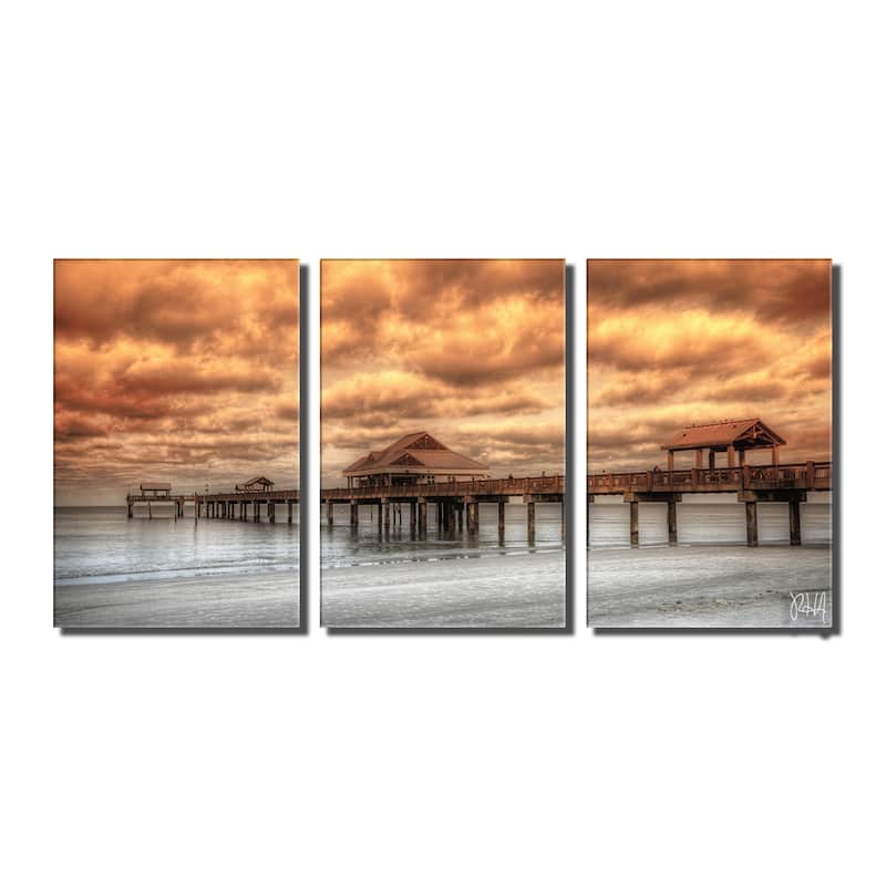 Vitality' 3-Piece Wrapped Canvas Wall Art Set