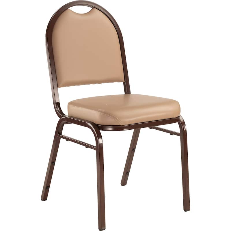 (4 Pack) NPS 9200 Series Premium - Vinyl Upholstered - Banquet Stack Chair - Beige