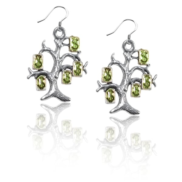 Sterling Silver Money Tree Charm Earrings Free Shipping On Sterling Silver Money Tree Charm Earrings