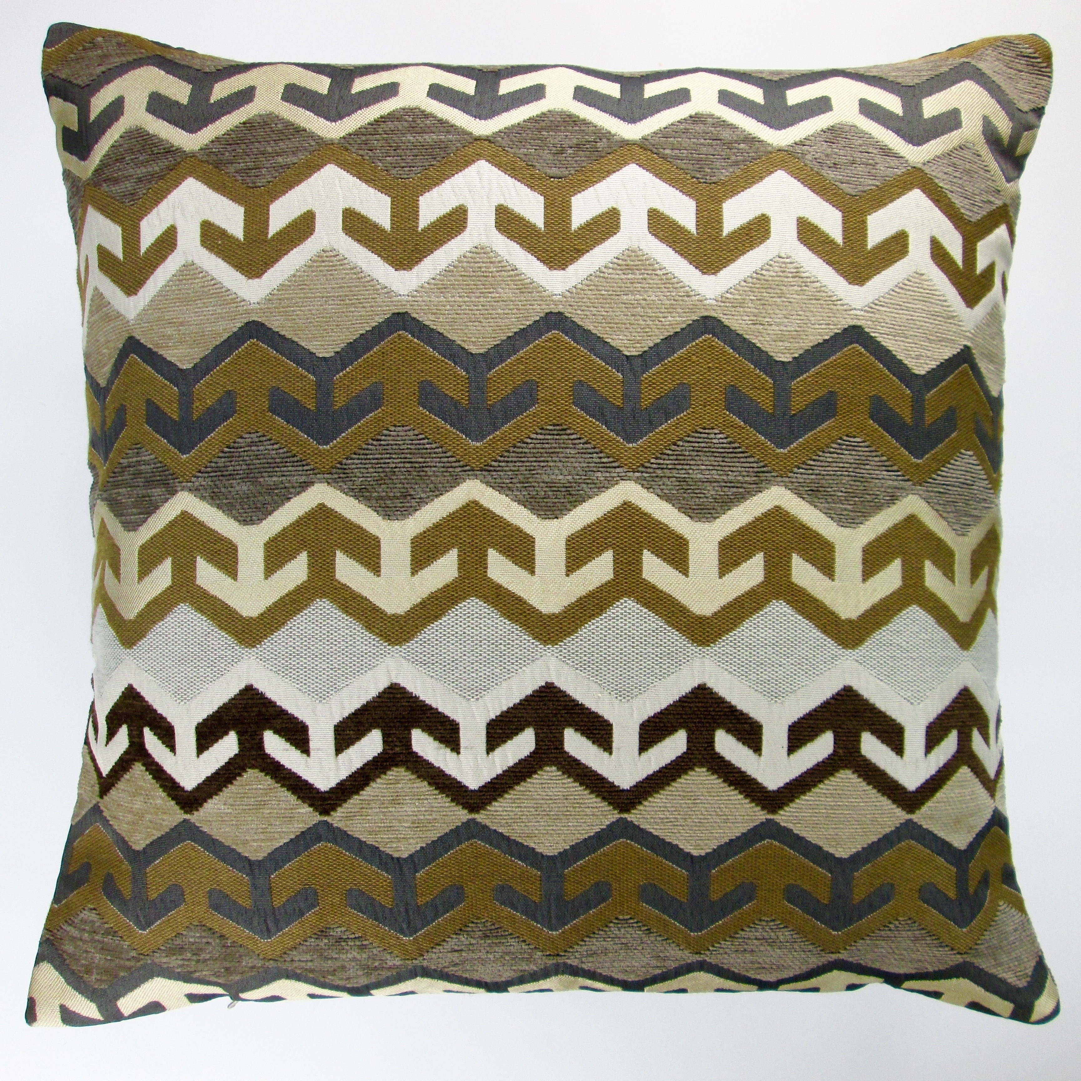 Shop Artisan Pillows Indoor 20 Inch Geometric Arrow In Brown