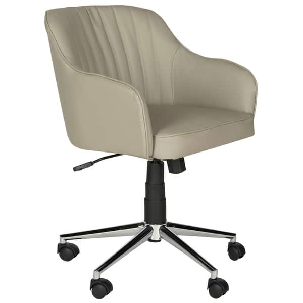 Shop Safavieh Office Grey Hilda Desk Chair 23 6 X 25 2 X 31 1