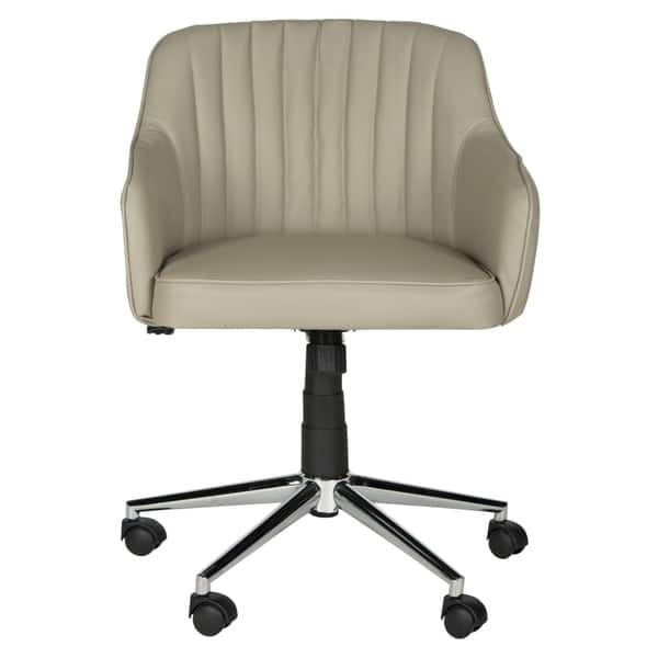 Shop Safavieh Office Grey Hilda Desk Chair 23 6 X 25 2 X 31 1