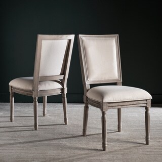 Safavieh Buchanan Light Beige Rect Side Chair