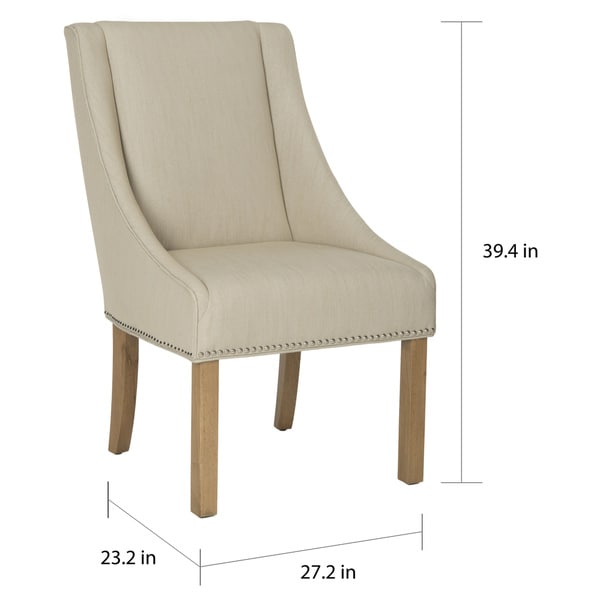 safavieh sloping arm chair