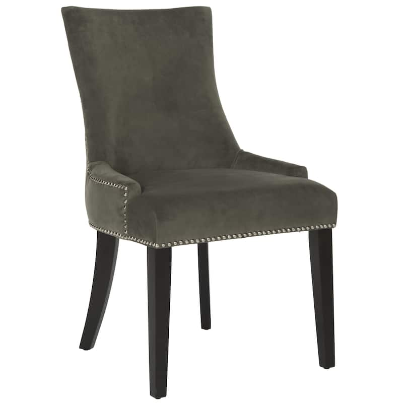 SAFAVIEH Dining Lester Graphite Dining Chairs (Set of 2) - 22" x 24.8" x 36.4"