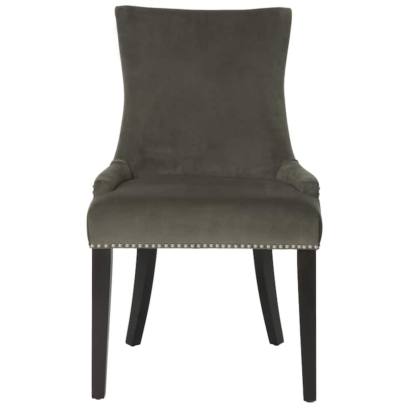 SAFAVIEH Dining Lester Graphite Dining Chairs (Set of 2) - 22" x 24.8" x 36.4"