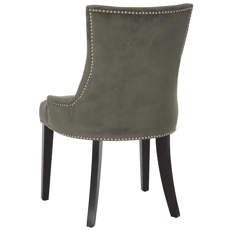 SAFAVIEH Dining Lester Graphite Dining Chairs (Set of 2) - 22" x 24.8" x 36.4"