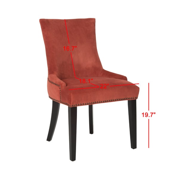 rust colored dining room chairs