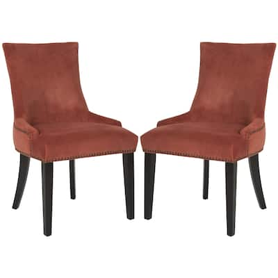 SAFAVIEH Dining Lester Rust Dining Chairs (Set of 2) - 22" x 24.8" x 36.4"