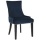 preview thumbnail 4 of 8, SAFAVIEH Dining Lester Navy Dining Chairs (Set of 2) - 22" x 24.8" x 36.4"