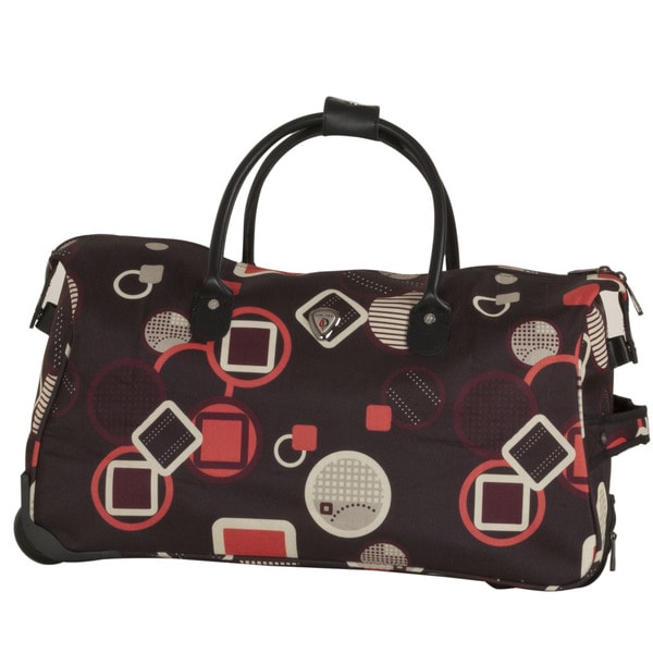 Calpak Soho Pink Geo 21 Inch Rolling Satchel Duffel Bag Free Calpak Soho Pink Geo 21 Inch Rolling Satchel Duffel Bag