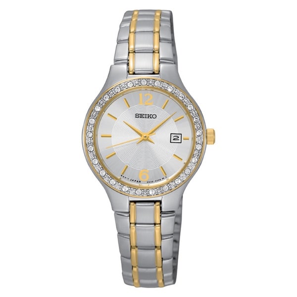 Seiko Womens SUR752 Stainless Steel Two Tone Watch   17463337