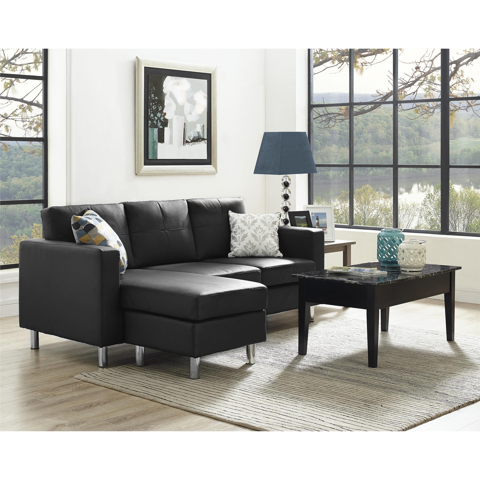 Dorel living small spaces configurable sectional sofa discount