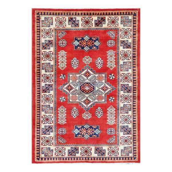 3'4 x 3'4 Oriental Super Kazak Square Rug 