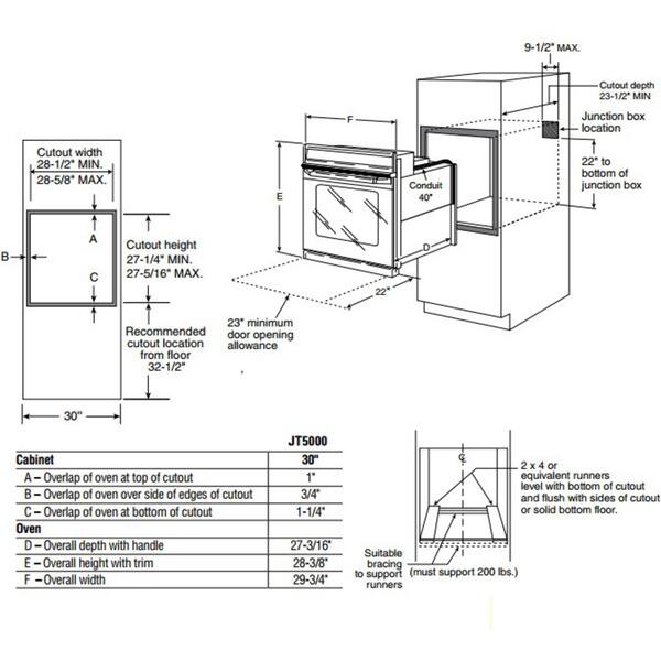 Shop Ge Black 30 Inch Built In Single Convection Wall Oven Free