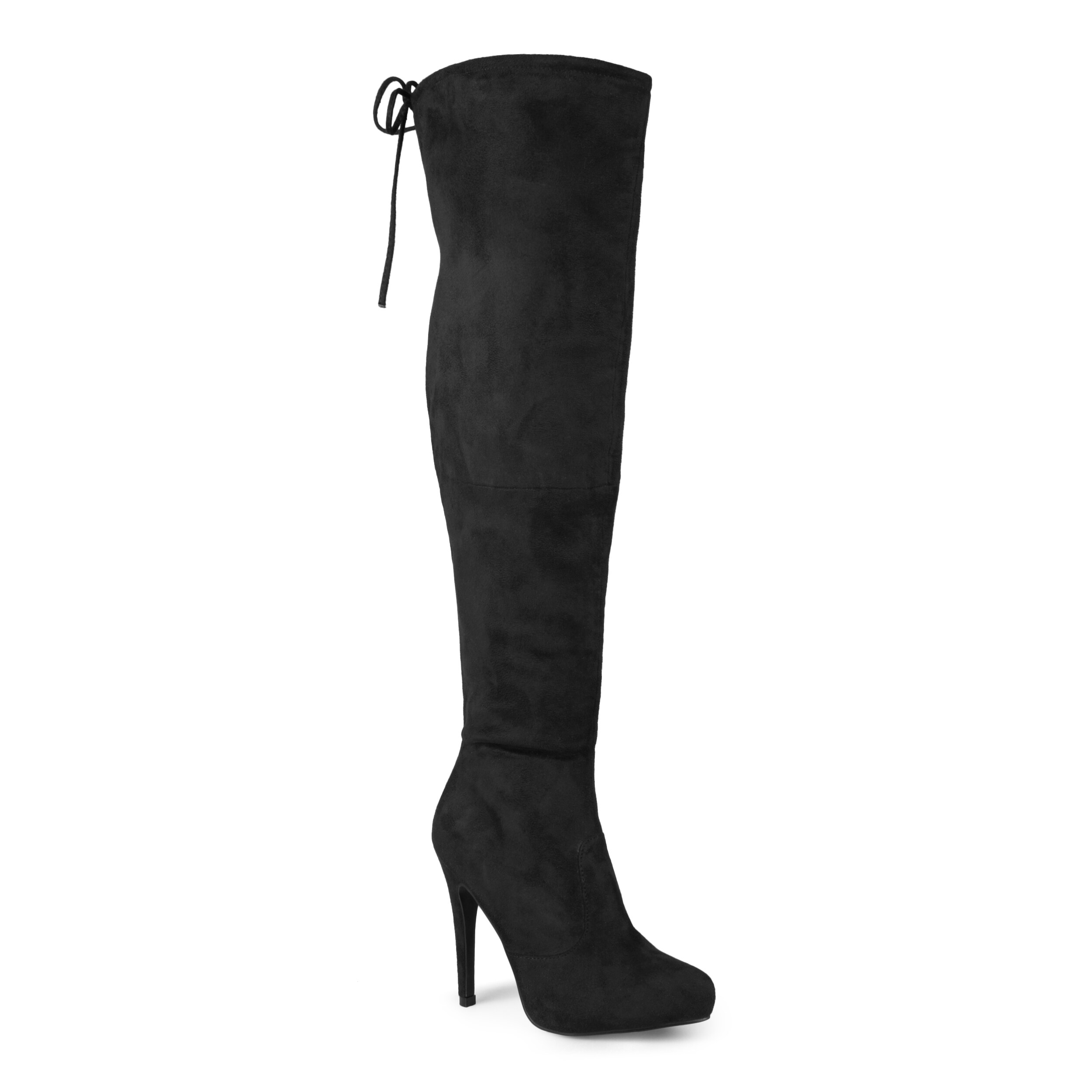 wide calf heel boots