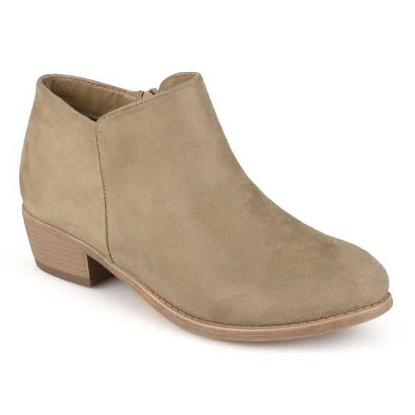 faux suede heeled boots