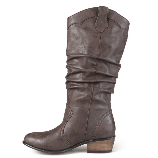 womens slouch boots wide width