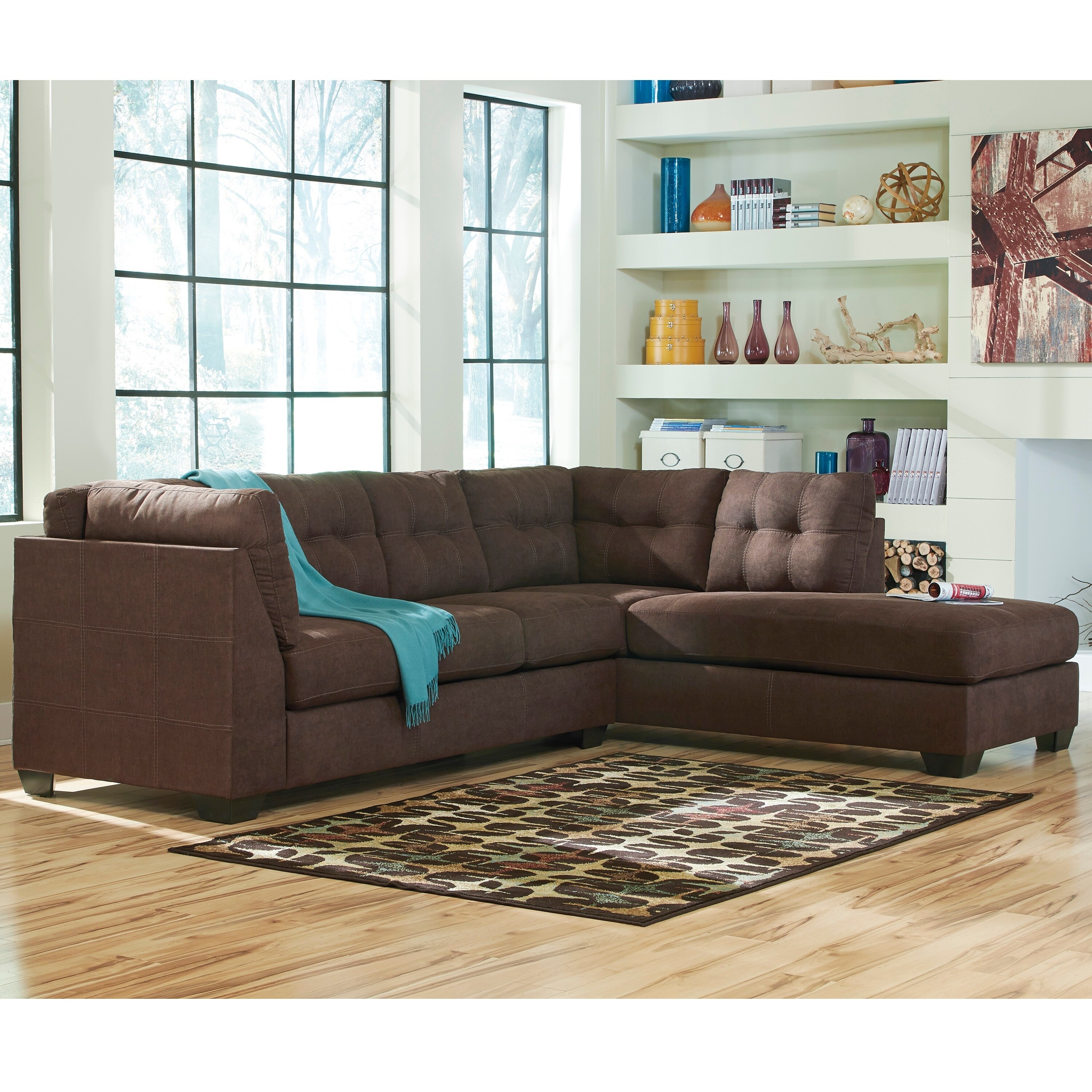 Benchcraft Maier Microfiber Sectional Sofa With Right Side Facing Chaise 10356140 Right Side Facing Chaise