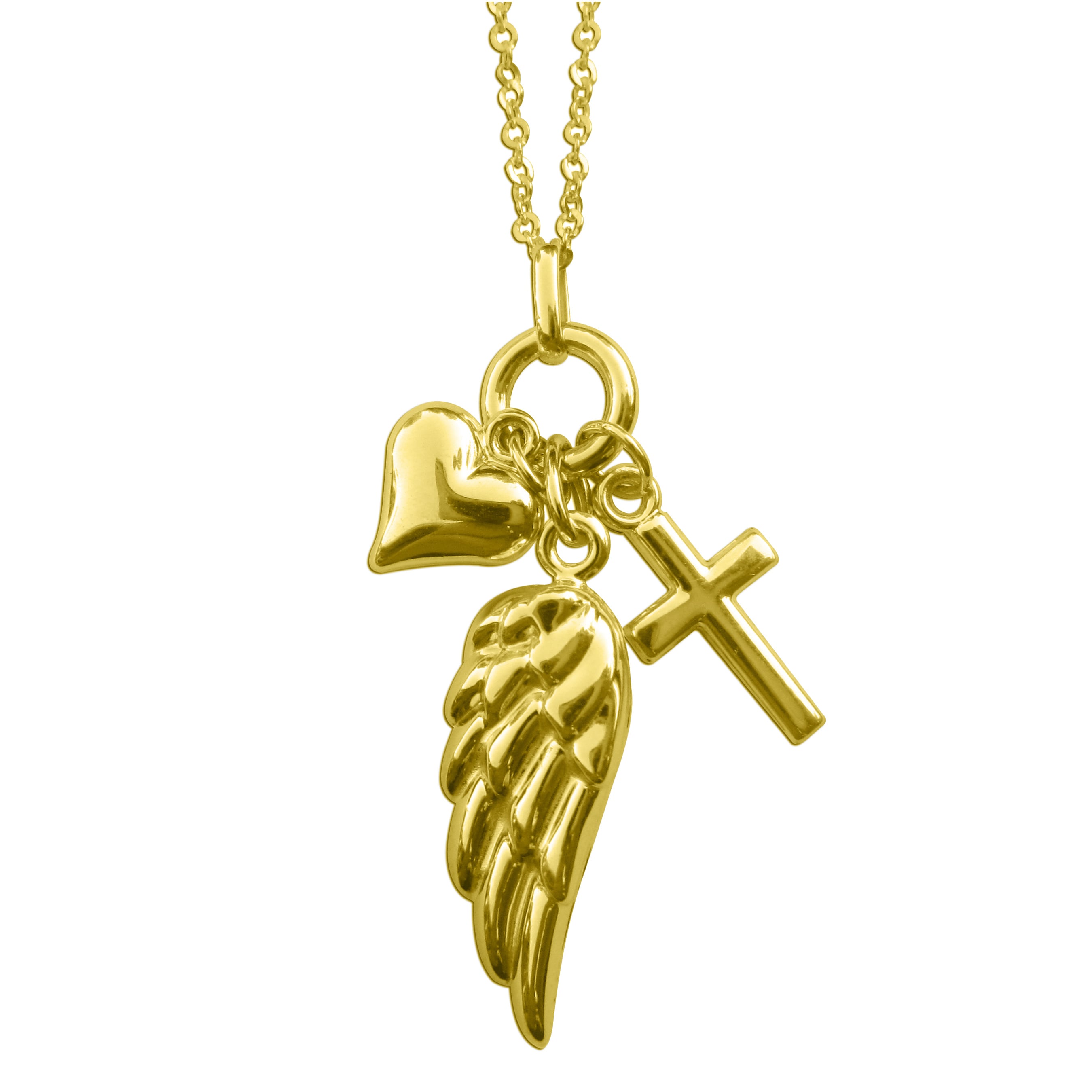 Angel Wing Charm Necklace 