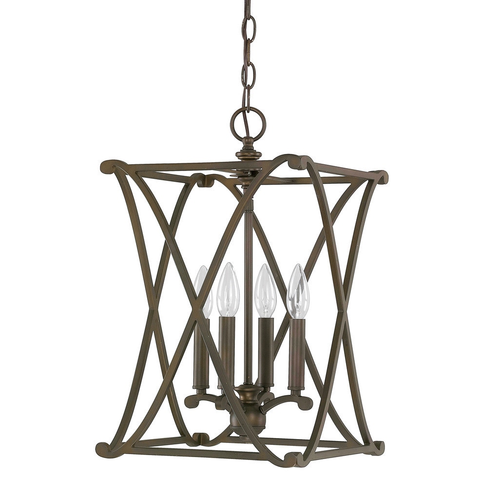 Capital Lighting Donny Osmond Alexander Collection 4-light Burnished Bronze Foyer Fixture/ Chandelier - Chandeliers For Bedrooms by Overstock.com