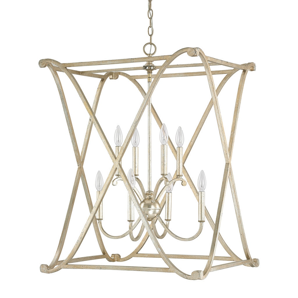 Donny Osmond Alexander 8-light Winter Gold Foyer Fixture/ Chandelier - Winter Gold - Chandeliers For Bedrooms by Overstock.com