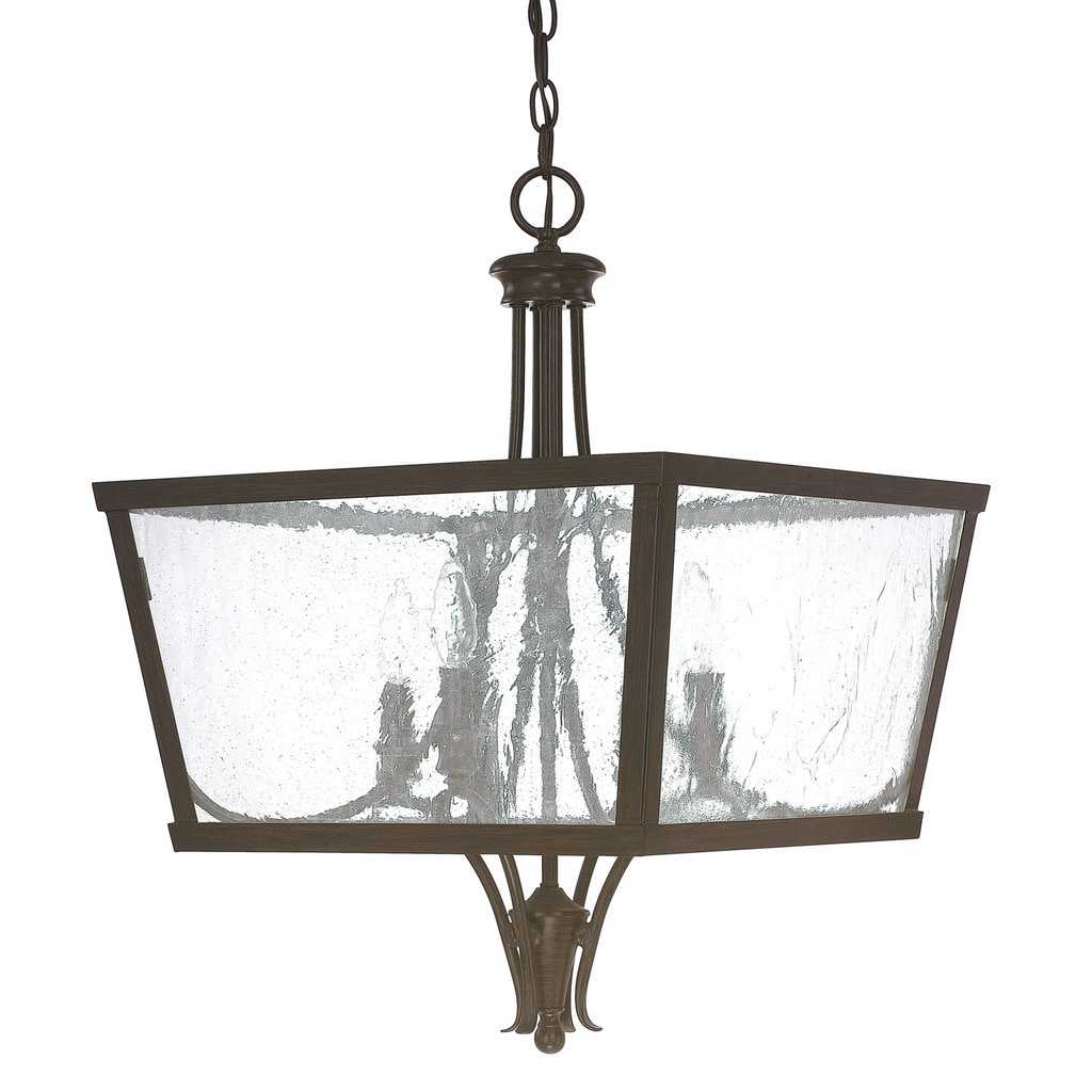 Abbey 4-light Russet Foyer Fixture/Chandelier - Chandeliers For Bedrooms by Overstock.com