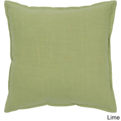 Green Throw Pillows Online At Our Best Decorative Rizzy Home Cotton Solid 20 Inch Throw Pillow