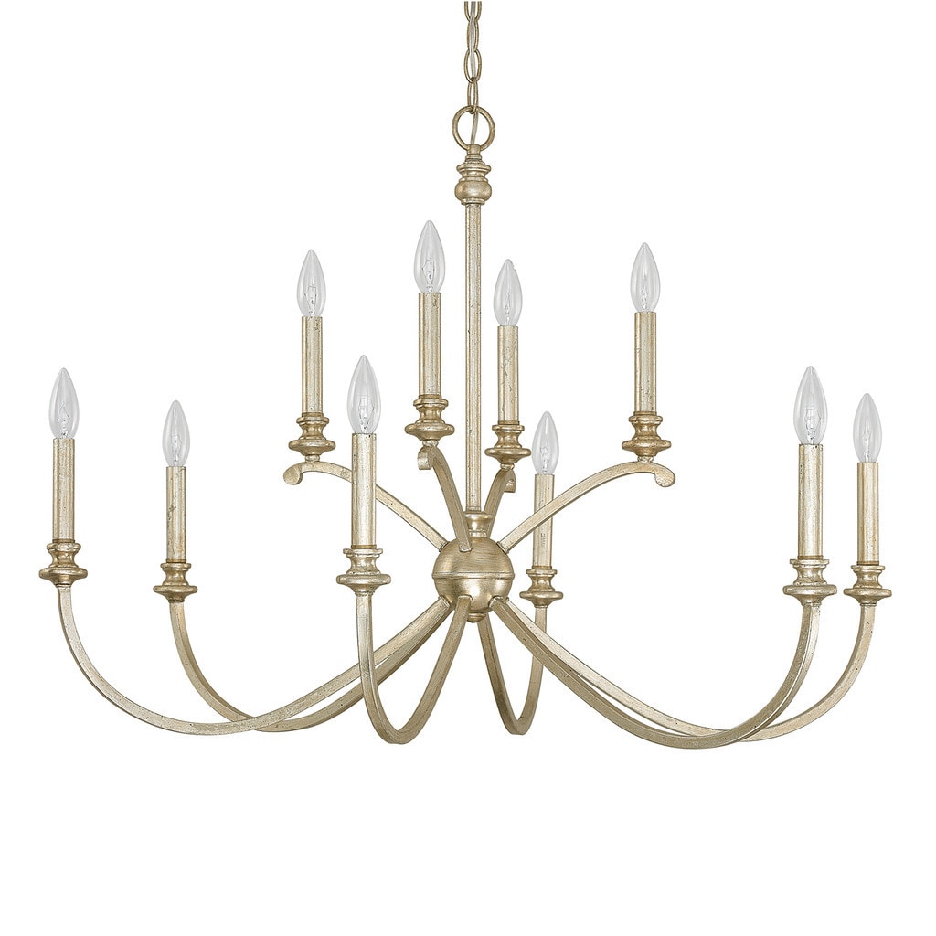 Donny Osmond Alexander 10-light Winter Gold Chandelier - Winter Gold - Chandeliers For Bedrooms by Overstock.com
