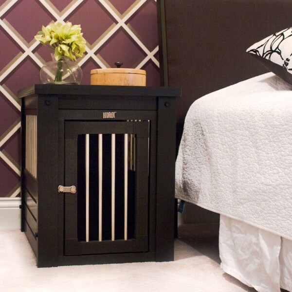 dog crate nightstand