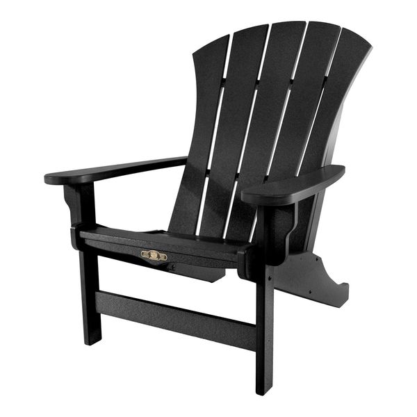 Sunrise Black Adirondack Chair On Free Shipping Today Sunrise Black Adirondack Chair