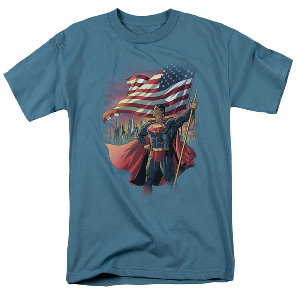 american flag superman shirt