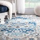 preview thumbnail 5 of 4, nuLOOM Traditional Persian Fancy Aqua Area Rug (8' x 10') - 8' x 10'