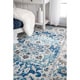 preview thumbnail 4 of 4, nuLOOM Traditional Persian Fancy Aqua Area Rug (8' x 10') - 8' x 10'