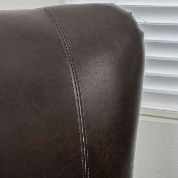 Shop Elijah Bonded Leather Sofa Chair By Christopher Knight Home