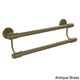 preview thumbnail 14 of 13, Tribecca Collection 30-inch Double Towel Bar Antique Brass
