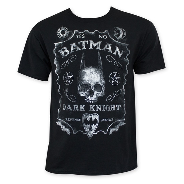 Batman Mens Black Jack Daniels Style Tee Shirt