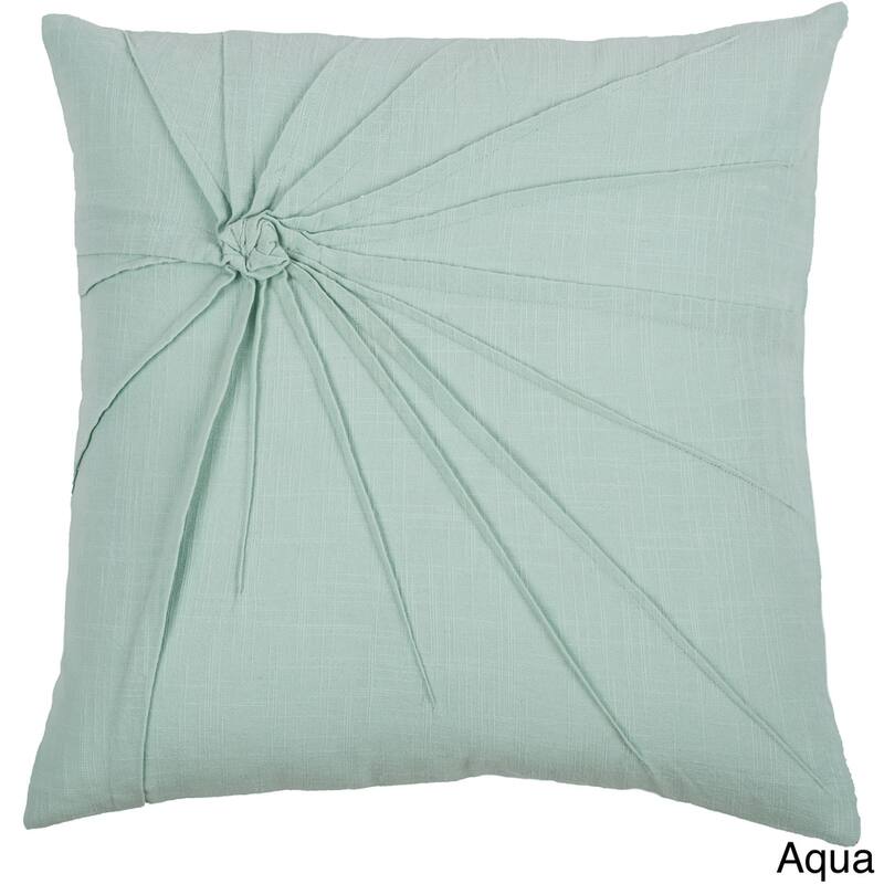 Twisted Knot Cotton Throw Pillow with Removable Cover