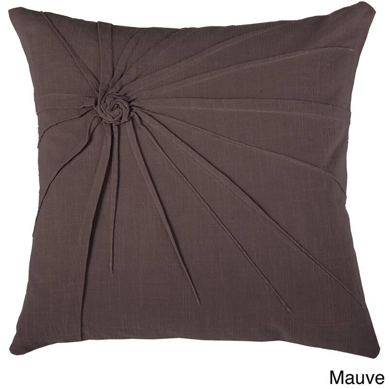 Twisted Knot Cotton Throw Pillow with Removable Cover